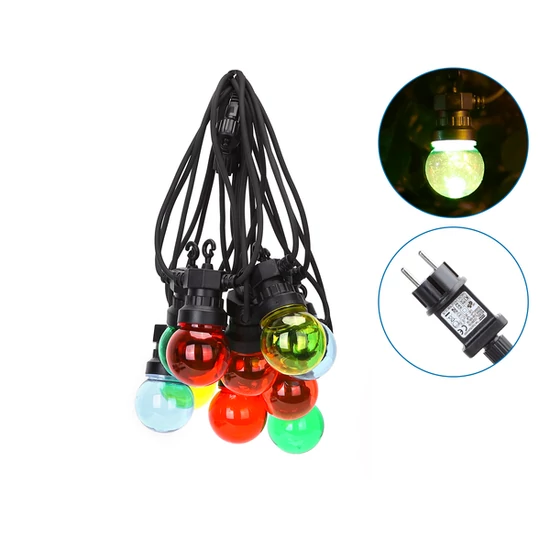 8m LED fényfüzér RGB színes 2700K
