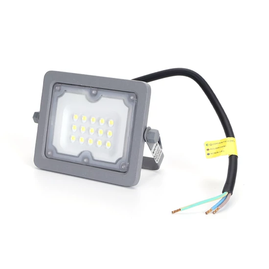 10W Szürke Házas Slim LED Reflektor Hideg Fehér 900lm