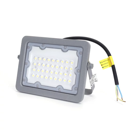 30W Szürke Házas Slim LED Reflektor Hideg Fehér 2700lm