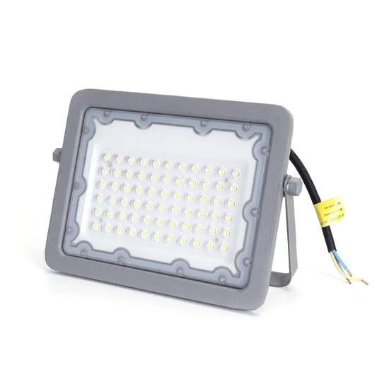 50W Szürke Házas Slim LED Reflektor Hideg Fehér 4500lm