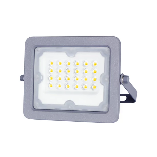 20W Szürke Házas Slim LED Reflektor Természetes Fehér 1800lm