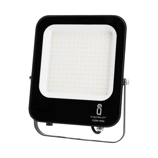 150W Fekete Házas Slim LED Reflektor Hideg Fehér 13500lm
