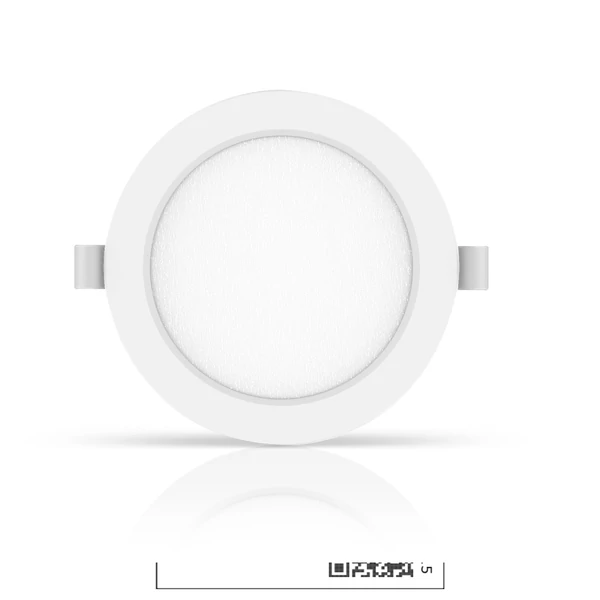 12W Süllyeszthető kerek LED Panel természetes fehér