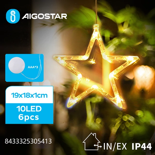 Elemes Csilla Függeszték 19cm Meleg Fehér