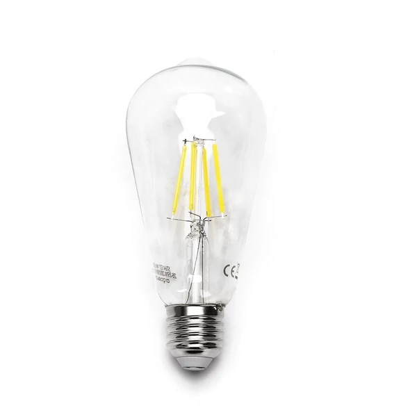 18W E27 ST64 Filament LED égp hideg fehér 6500K