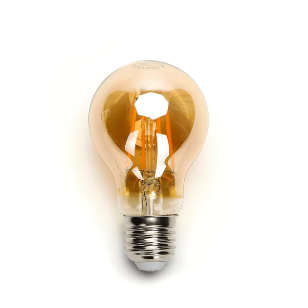 16W E27 A60 Filament LED égő 2200K Borostyán Sárga