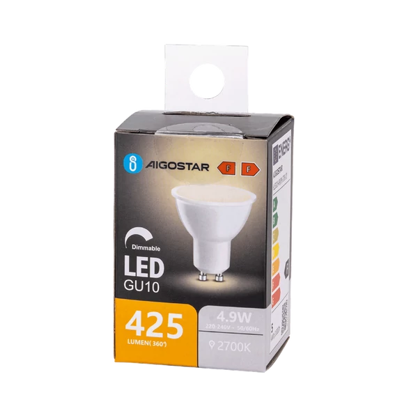 4,9W GU10 Dimmelhető LED égő opál meleg fehér 2700K
