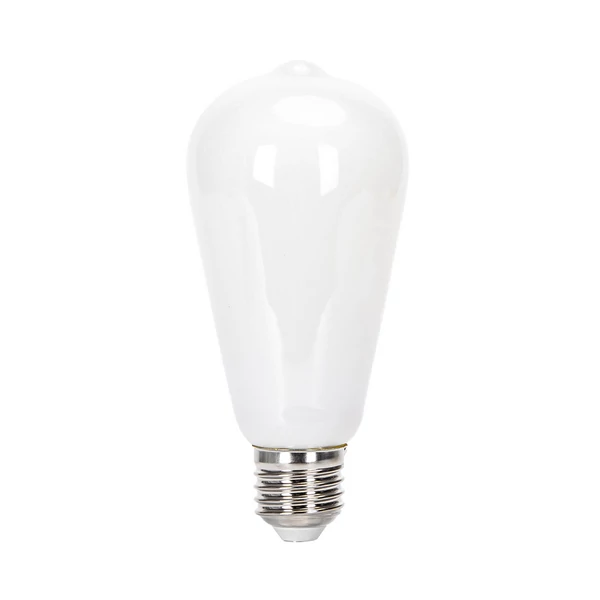 E27 ST64 4W Filament Tejüveg LED égő Meleg fehér 2700K