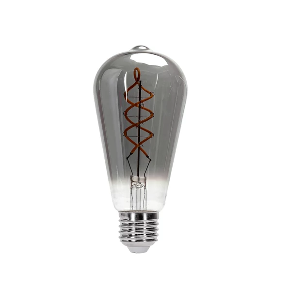 E27 ST64 LED FIlament Füstüveg égő 4W 1800K meleg fehér