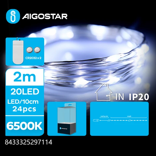 2m-es elemes réz füzér hideg fehér