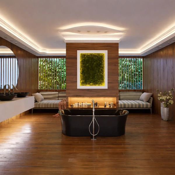 VIH188x62 188cm Hullám álmennyezet sziget test