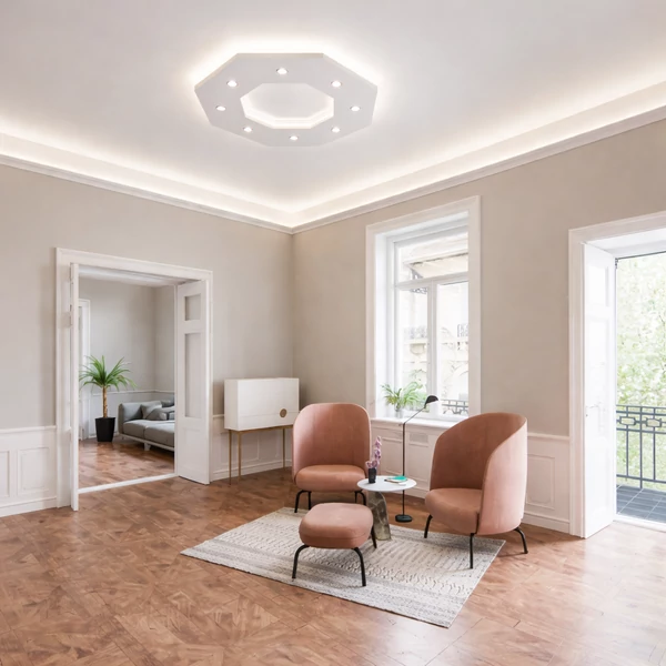 VINY120 120cm nyolcszög álmennyezet sziget test világítástechnikai felszereltség nélkül