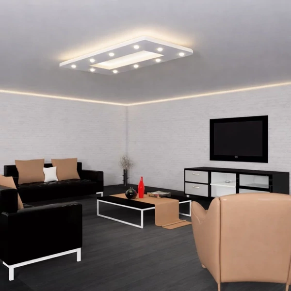 VIT200x100D Téglalap döntött frontú álmennyezet sziget test 196cm x 98cm