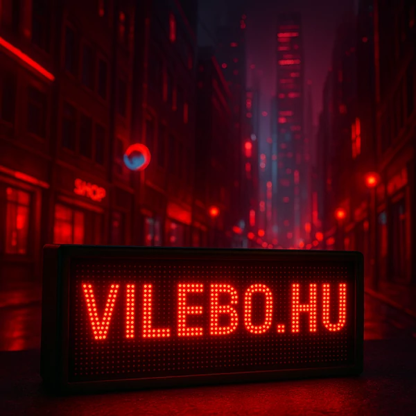 192x16CM kültéri LED fényújság, fényreklám programozható LED tábla piros