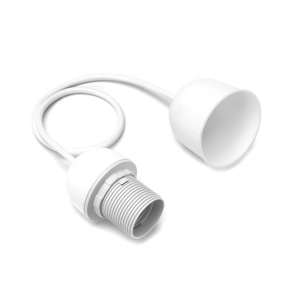 Fehér E27 Foglalat Függeszték