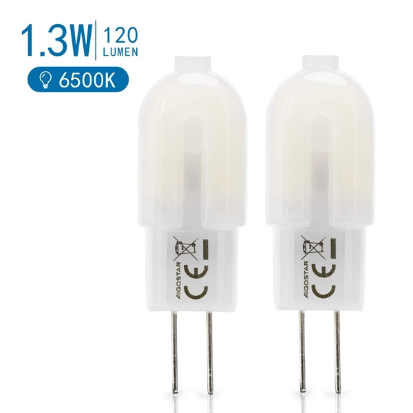 1,3W G4 LED égő hideg fehér 6500K (2DB)