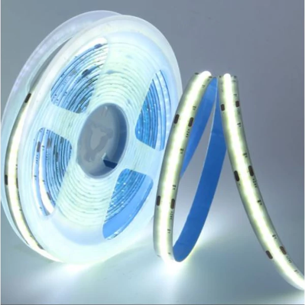 LED Szalag beltéri 12V, 11 Watt, 8 mm COB/300 LED, ~1100 Lumen, 4000K (napfény fehér)