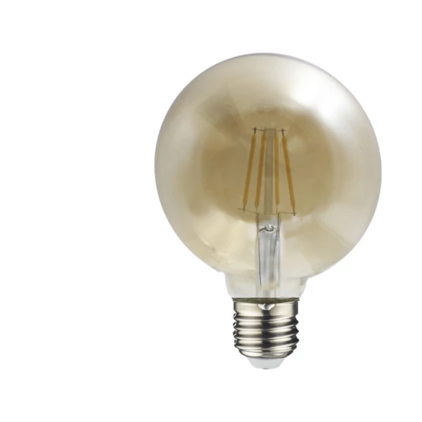 E27 Filament G95 Gömb 9 Watt 300° 1055 Lm WW Meleg fehér