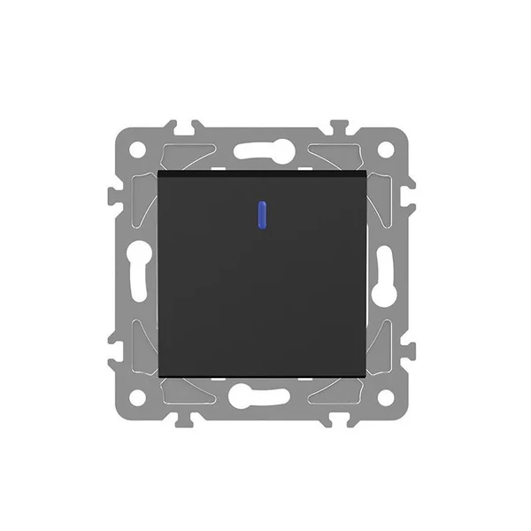 ELDLUX ELDGROUND jelzőfényes egypólusú kapcsoló fekete