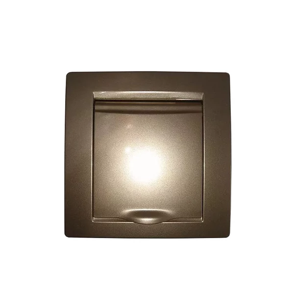 ELDLUX ELDGROUND 2P+F konnektor gyerekvédelemmel csapfedéllel arany csavaros IP44