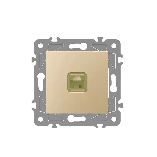 ELDLUX ELDGROUND 1×RJ45 Cat.6 UTP aljzat arany