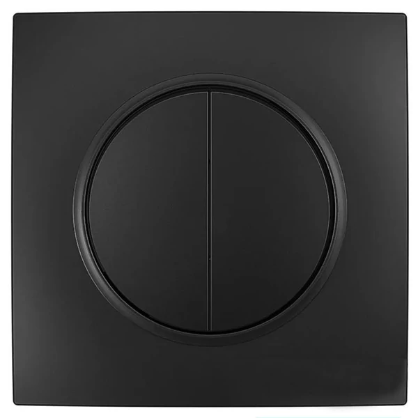 ELDLUX ELDELIN kettős váltókapcsoló (106+6) fekete