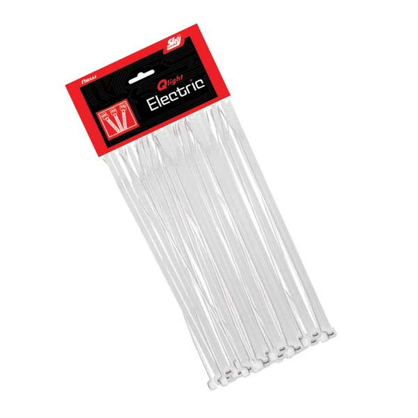 Kábelkötegelő 200x4,8mm átlátszó Csomag tartalma: 100 db