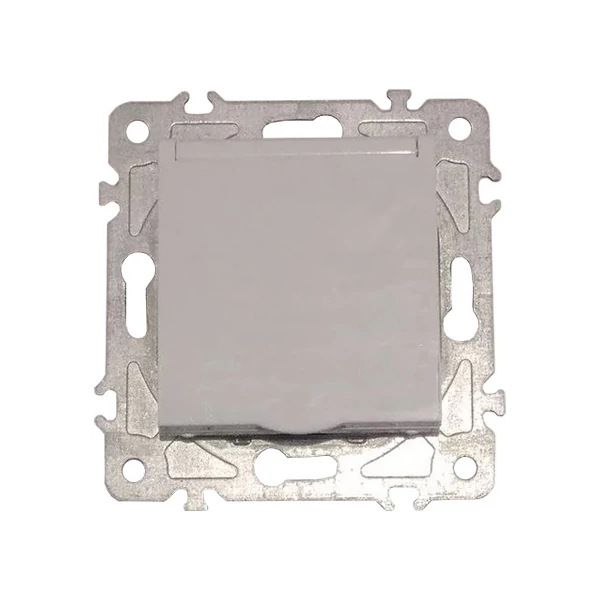 ELDGROUND Földelt dugalj gyerekvédelemmel csapfedéllel fehér