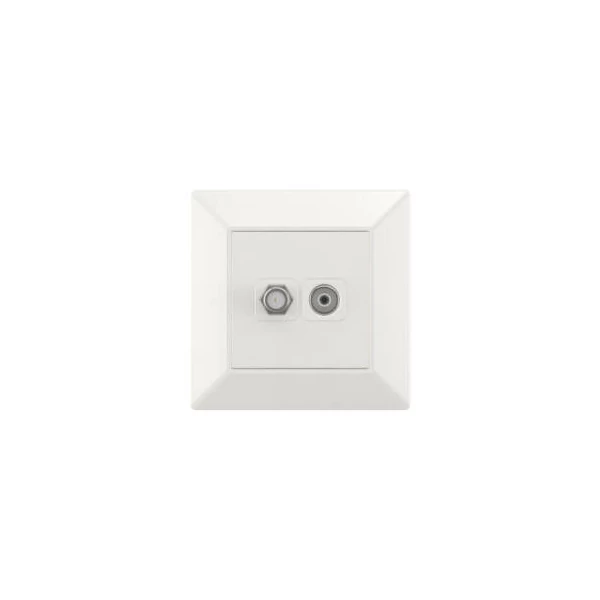 ELDGROUND SAT + TV aljzat (13dB) fehér