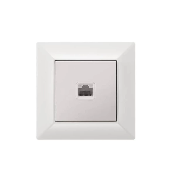 ELDGROUND 1 x RJ45 Cat. 5e UTP aljzat fehér