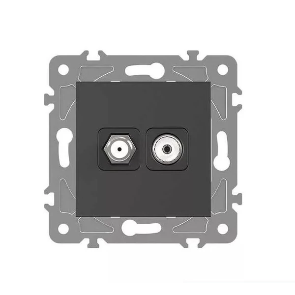 ELDGROUND SAT + TV aljzat (13dB) fekete