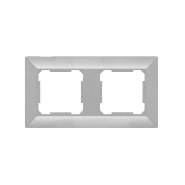 ELDGROUND Kettes műanyag keret ezüst