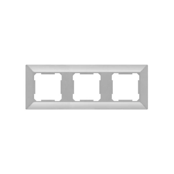 ELDGROUND Hármas műanyag keret ezüst