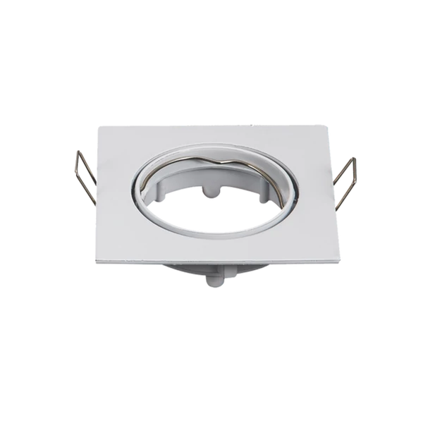 Fehér négyzet billenthető LED spot keret
