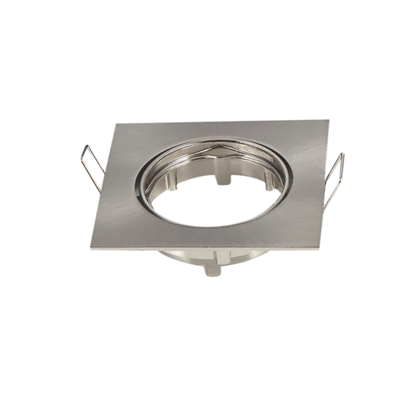 Matt króm prémium LED spot keret négyzet billenthető