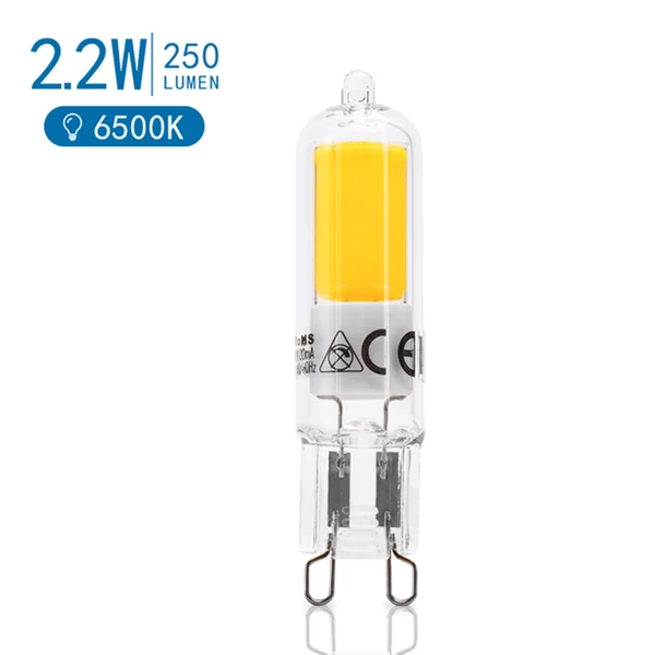 LED G9 2.2W Üveg Égő 6500K