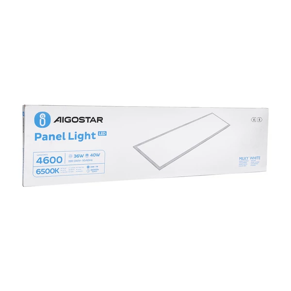 120x30cm-es LED panel 40W Hideg Fehér 6500K