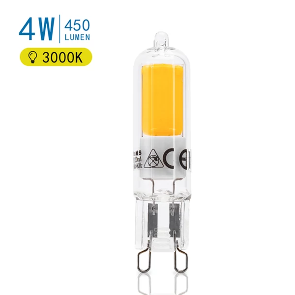 G9 4W LED égő 3000K meleg fehér