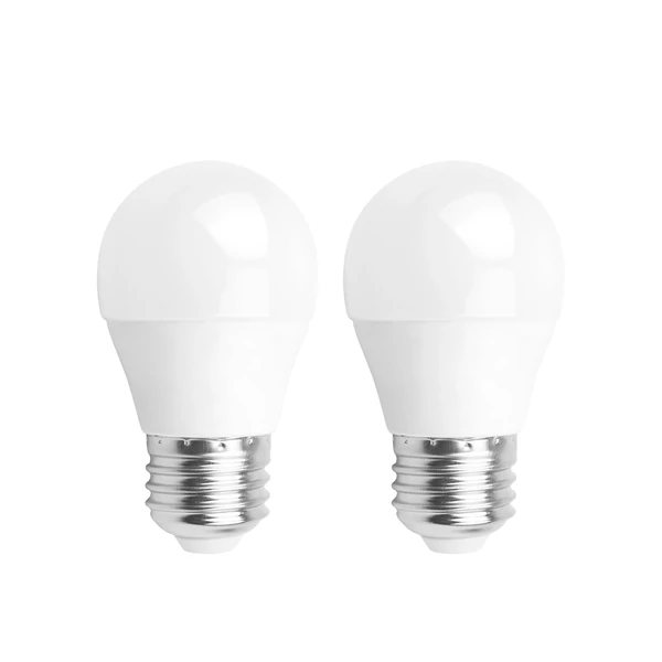E27 4,9W LED kisgömb égő meleg fehér 3000K G45 tejüveg opál