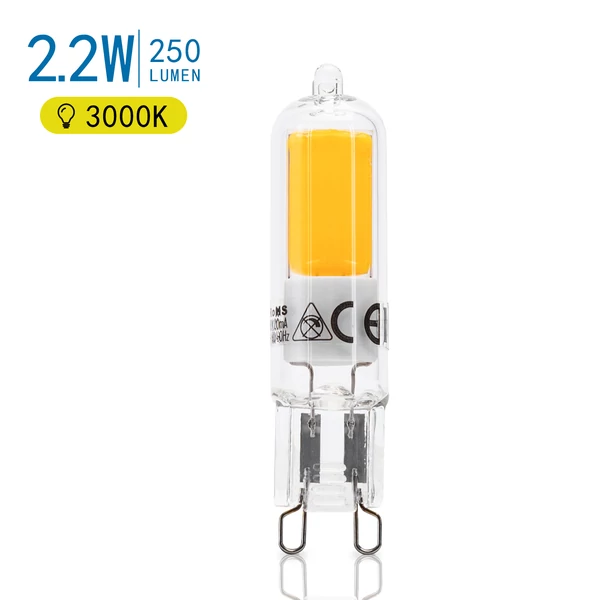 2,2W G9 LED égő meleg fehér 3000K