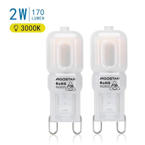 2W G9 LED égő meleg fehér 3000K 2 db
