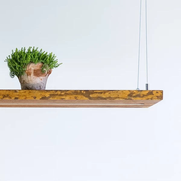 Kézzel készített fényerőszabályzós fenyőfa LED étkező függőlámpa 80-180cm