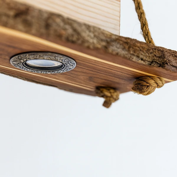 Kézzel készített akácfa függőlámpa rusztikus stílusú étkező lámpa