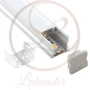 Kép 1/5 - Ledprofiles Felületre szerelhető aluprofil  mély  opál fedéllel  2 méteres szál