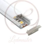 Kép 1/5 - Ledprofiles Süllyeszthető aluprofil  opál fedéllel  2 méteres szál