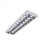 Kép 1/2 - EcoLight 2x120cm-es raszteres tükrös armatúra G13-as foglalattal
