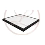 Kép 1/3 - MasterLED  60 W-os szögletes 60x60 cm natúr fehér  fekete keretes falon kívüli led panel