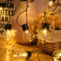 Kép 5/6 - MasterLED Napelemes kerek alakú 20 LED-es  4 85 m hosszúságú girland