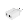 Kép 1/3 - MasterLED gyorstöltő 20 W-os 4 x USB-A fehér adapter