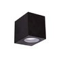 Kép 1/2 - Strühm Gamp D 80x68 mm fekete oldalfali lámpa  GU-10-es foglalattal